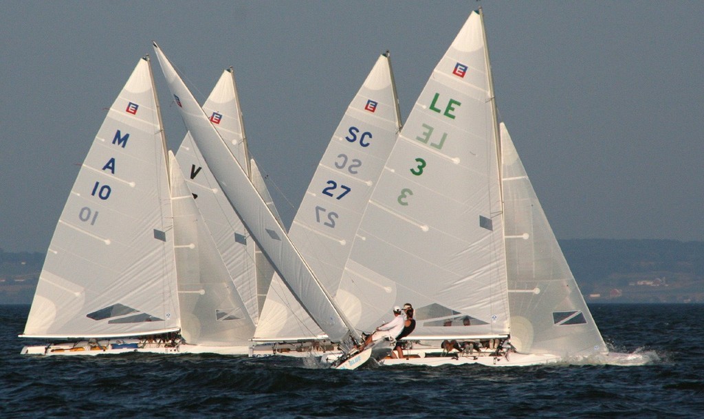 An E-scow cluster - 7918 - 2009 E Scow Nationals hosted by the Oshkosh Yacht Club © Tammy L Sawyer http://www.tammysawyer.com